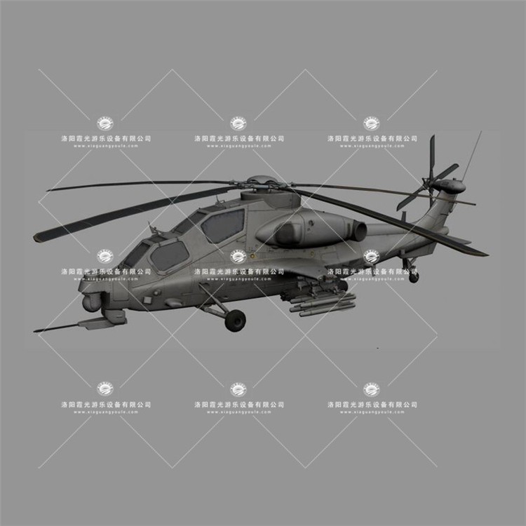 龙南武装直升机3D模型
